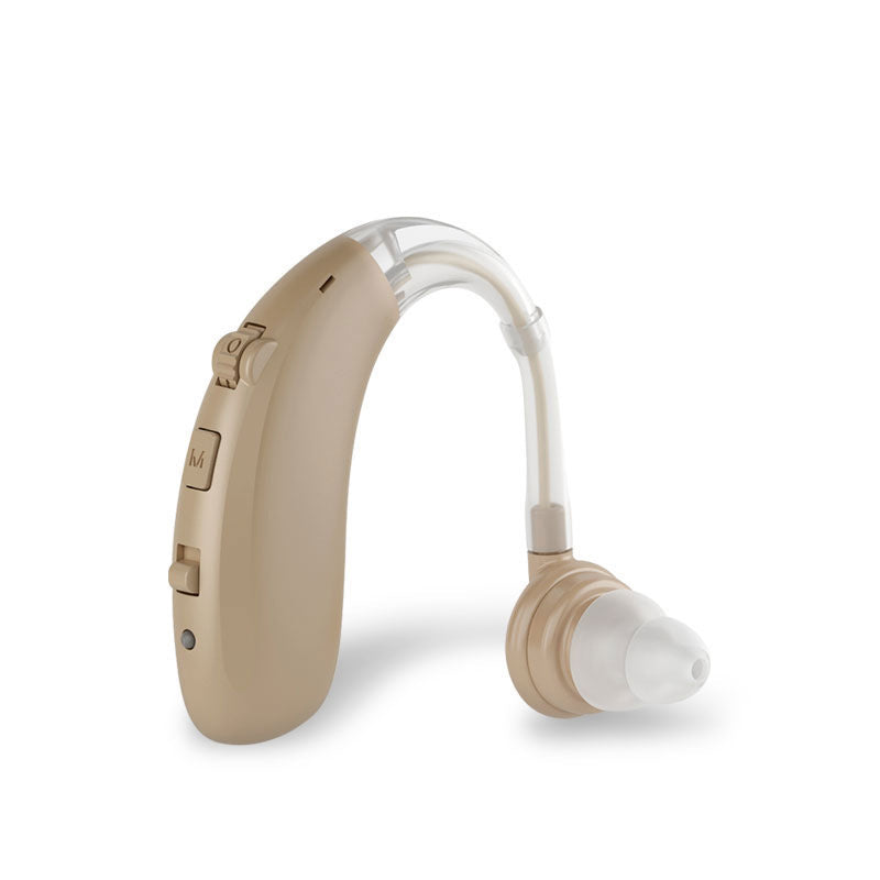Universal rechargeable hearing aid for clear sound, discreet design, personal audio clarity.