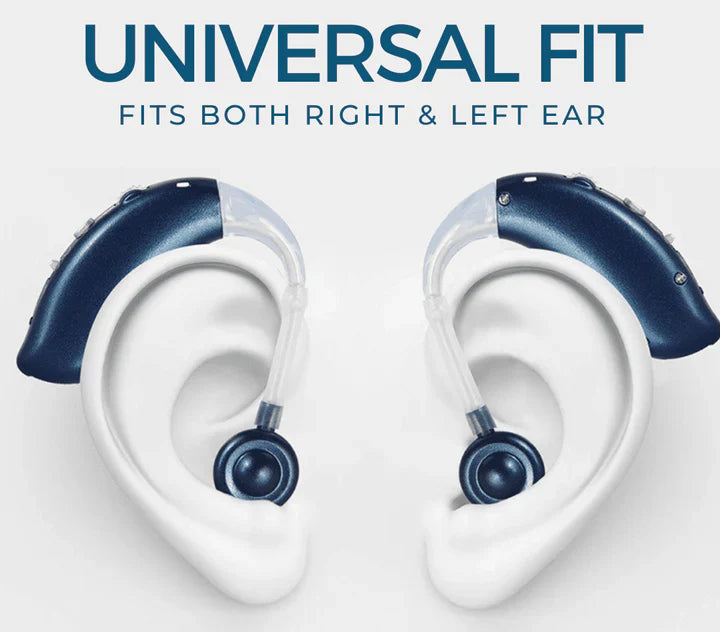 Rechargeable hearing aid offering clear sound amplification, discreet and comfortable fit.