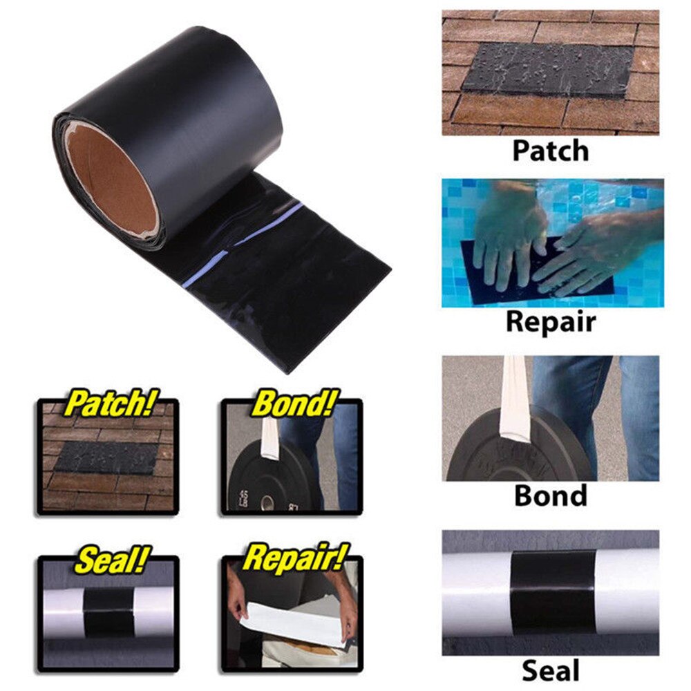 DIY-friendly waterproof sealing tape for quick fixes. Provides a strong, permanent bond for many repair needs.