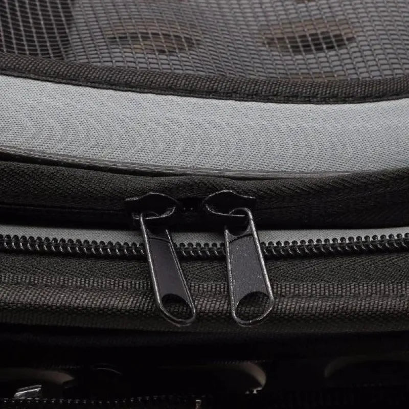 Rosa ventilated pet travel bag, portable & designed for cat comfort and safety.
