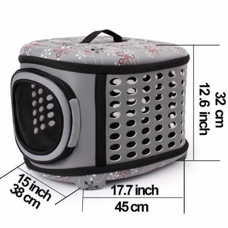Yellow cat travel bag with ample ventilation for secure pet outings & comfort.