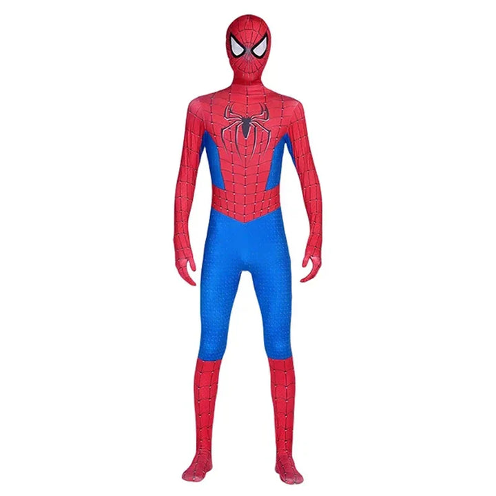 Brightly colored kids' superhero costume, complete with mask and cape for ultimate dress-up.
