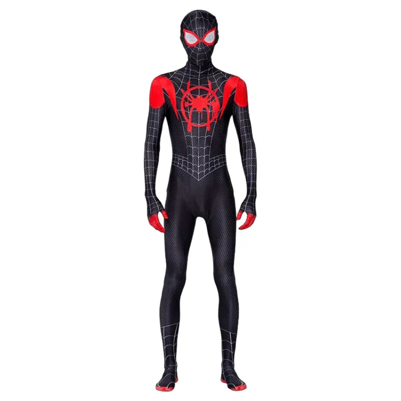 Child in a dynamic blue superhero costume, ready for a Halloween party or heroic role-play.