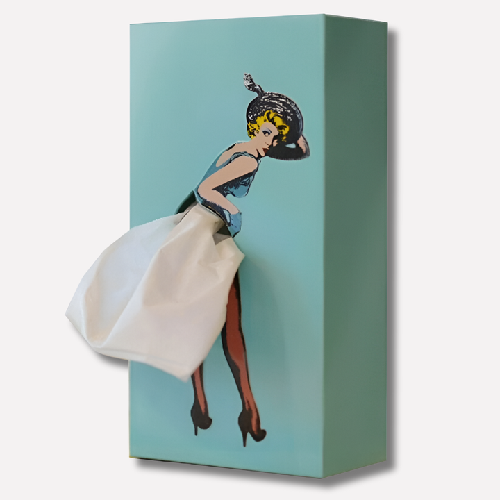 New3 vintage style skirt tissue box holder, perfect novelty gift for home or office