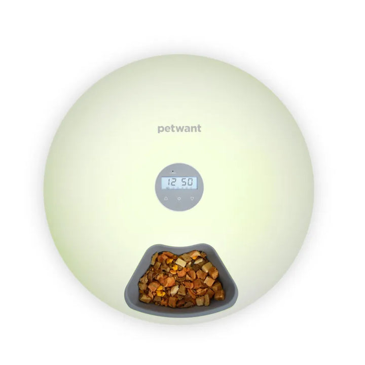 User-friendly automatic digital pet feeder, simplifies daily feeding for busy pet parents.