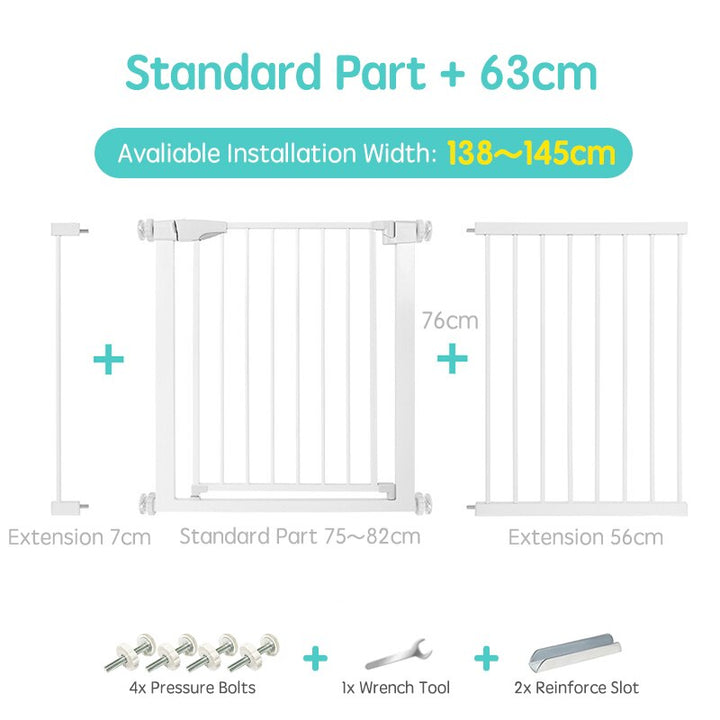 Multi-use baby gate, excellent for stair safety & creating child-safe zones in your home.