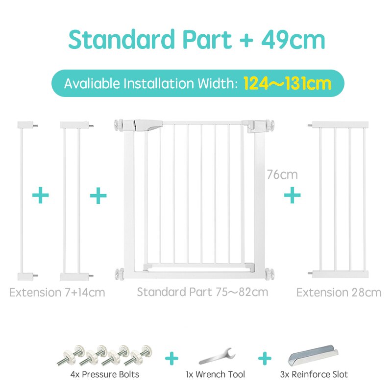 Reliable baby gate for stairwells, offers robust child protection & effective baby proofing.