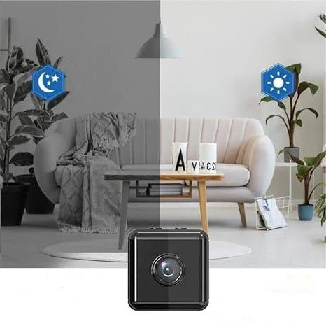 Wireless 1080p security camera capturing motion in a driveway, demonstrating active home surveillance and instant alerts.