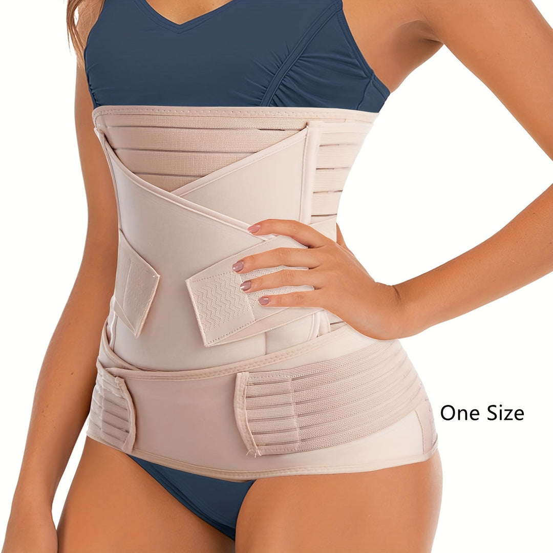 Essential postnatal support: 3-in-1 postpartum belly band for C-section & natural birth recovery.