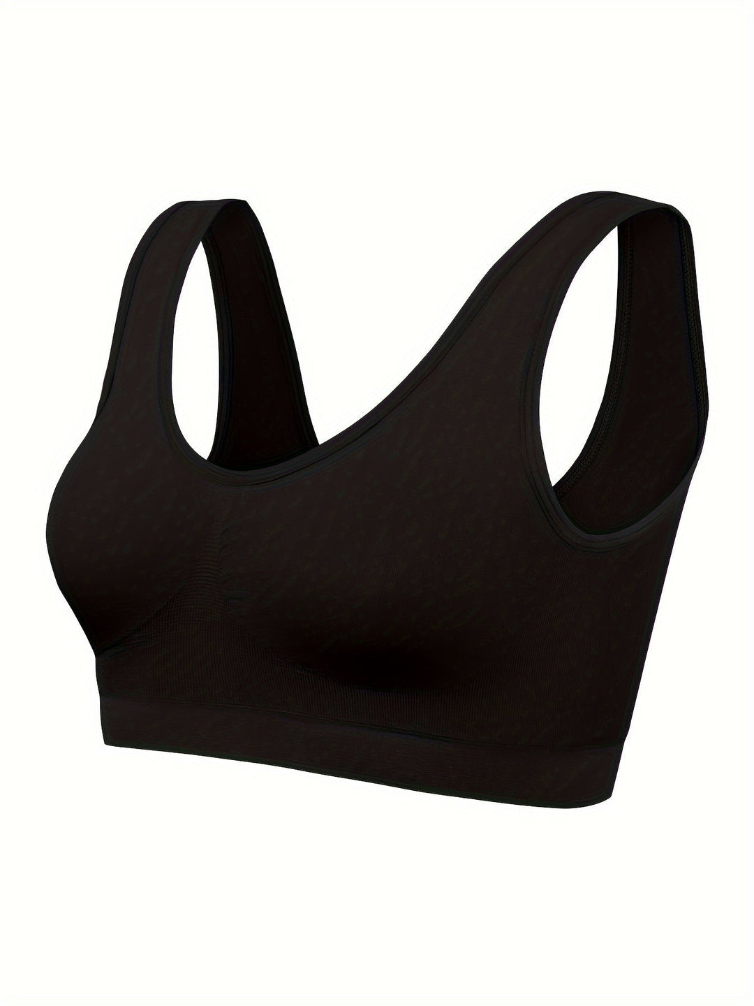 Modern women's seamless athletic set; supportive sports bra, comfy tank top for gym & casual wear.