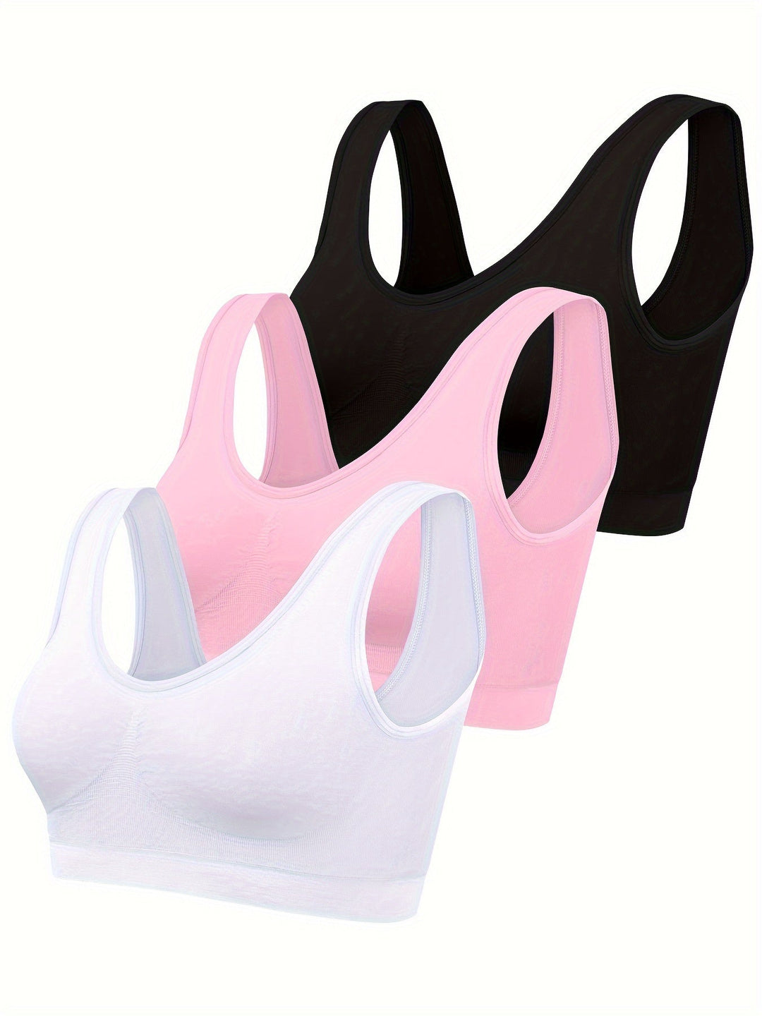 Everyday women's activewear set: seamless tank top, sports bra for ultimate comfort & flexibility.