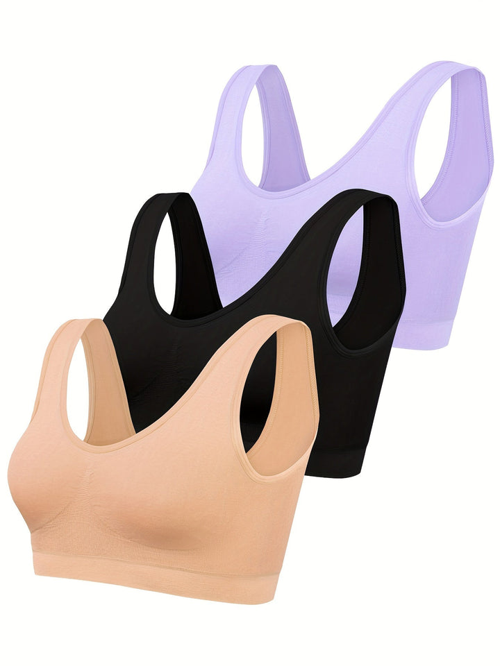 High-performance seamless women's activewear set; sports bra & tank top for all your activities.