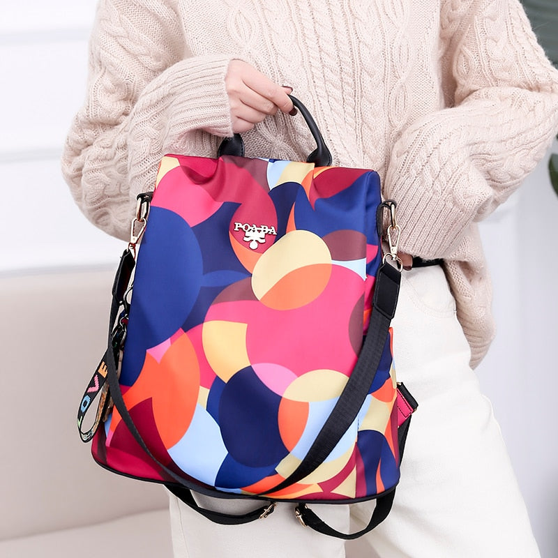 Versatile anti-theft shoulder bag for women, water-resistant PU leather, stylish & secure for daily carry.