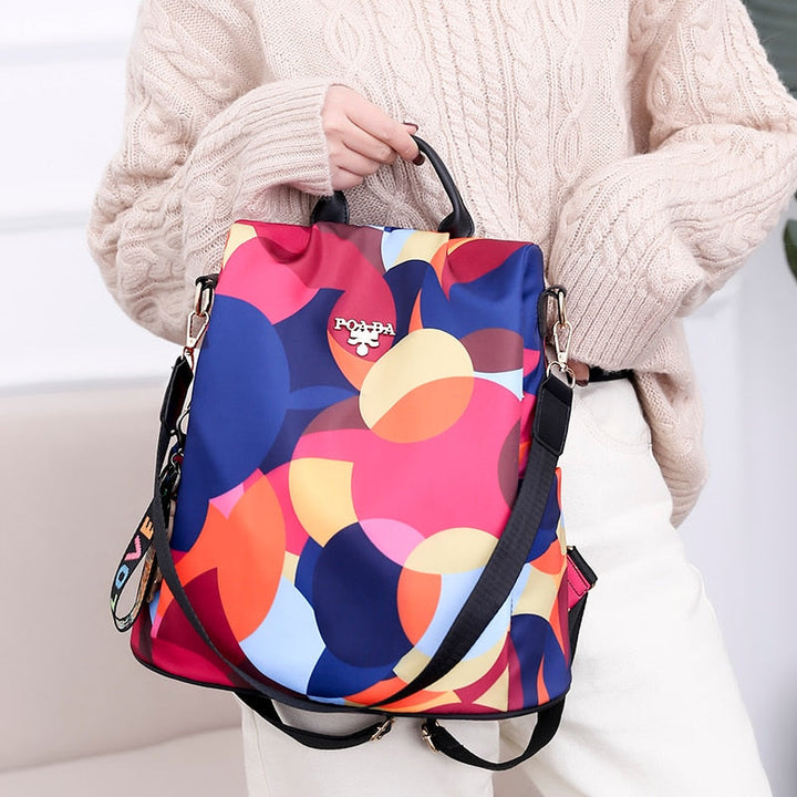 Versatile anti-theft shoulder bag for women, water-resistant PU leather, stylish & secure for daily carry.