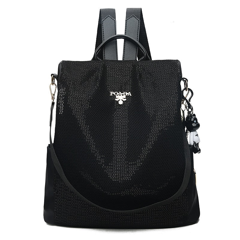 Stylish women's anti-theft backpack made from durable Oxford fabric. Perfect water-resistant daypack for travel.