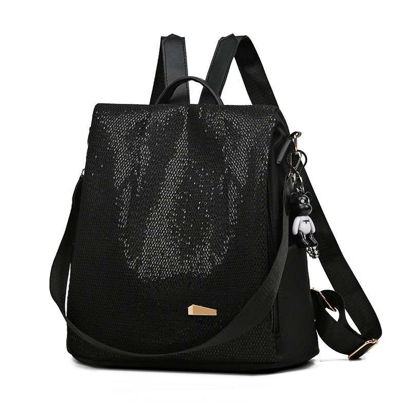 Chic women's anti-theft travel backpack. Water-resistant secure bag with hidden access, perfect for daily use.