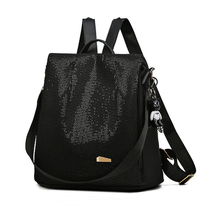 Chic women's anti-theft travel backpack. Water-resistant secure bag with hidden access, perfect for daily use.