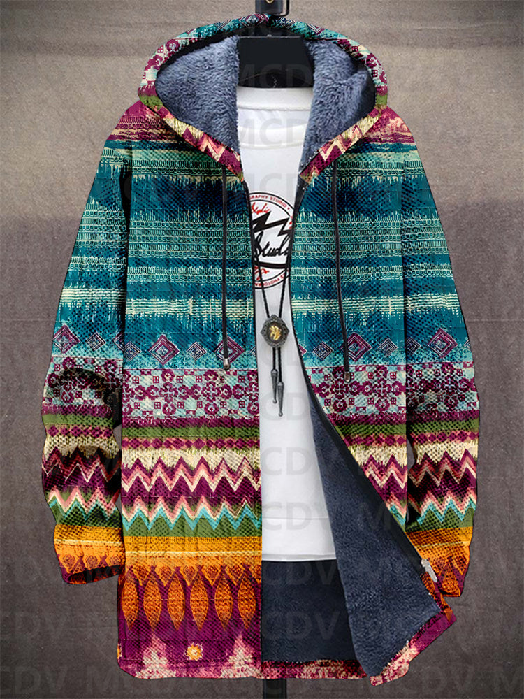 Women's art-inspired knit cardigan, bohemian style, long sleeve, for casual wear and fashion outerwear
