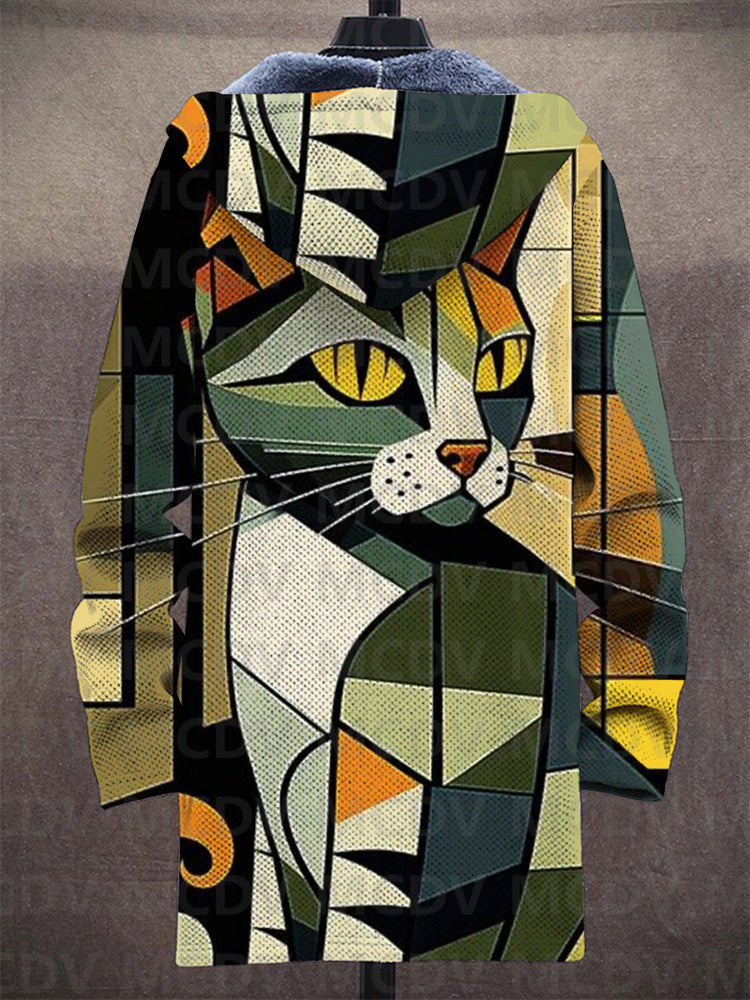 Comfortable women's knitwear cardigan with unique design, a fashionable winter top.