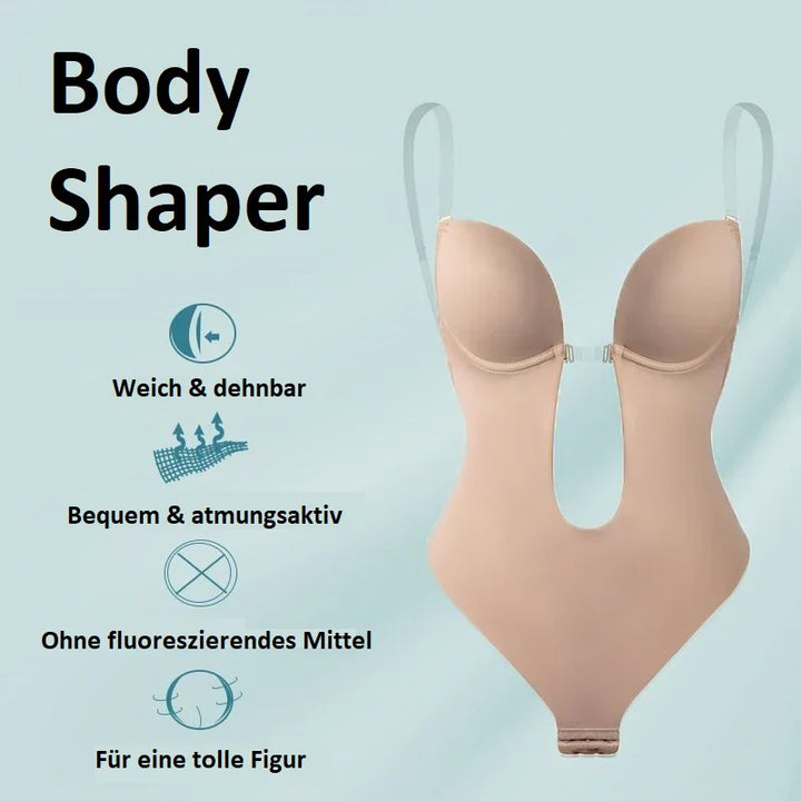 Feel confident with this women's backless bodysuit bra, offering discreet, invisible low-back support.