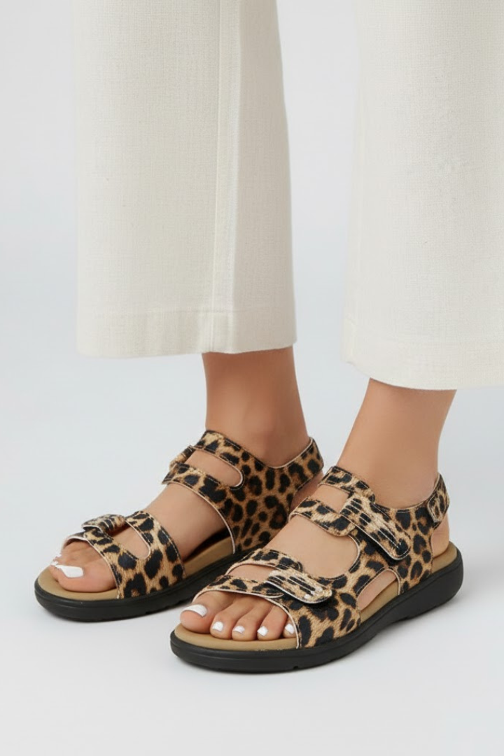 Women's white multi-strap heeled sandals, versatile fashion footwear for any occasion