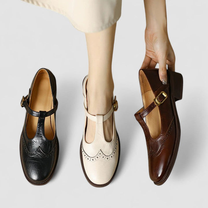 Classic style women's orthopedic Mary Jane flat shoes for everyday comfort
