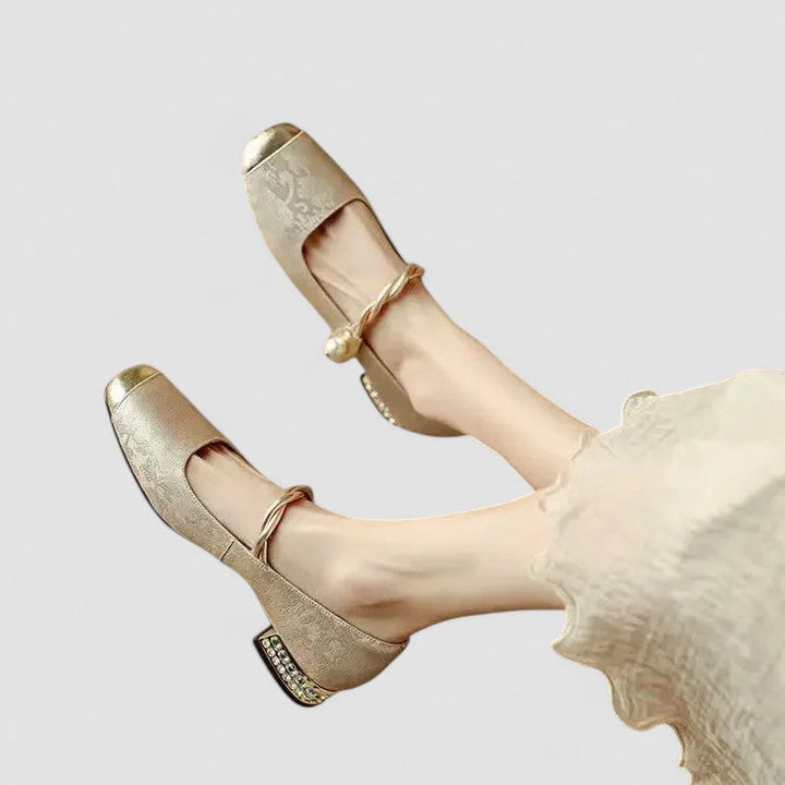 Women's casual orthopedic Mary Jane shoes featuring a low heel for ultimate comfort and support.