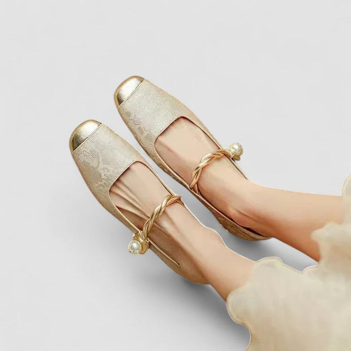 Comfortable brown orthopedic Mary Jane footwear for women, ideal for casual daily wear.