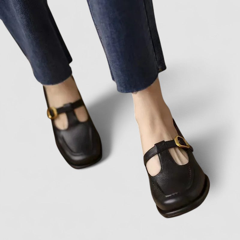 Spring summer women's orthopedic Mary Jane flats, stylish T-strap design for ultimate comfort