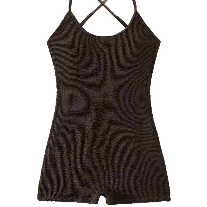 Sleek women's black one-piece athletic swimsuit, designed for comfort, style, & performance in water.