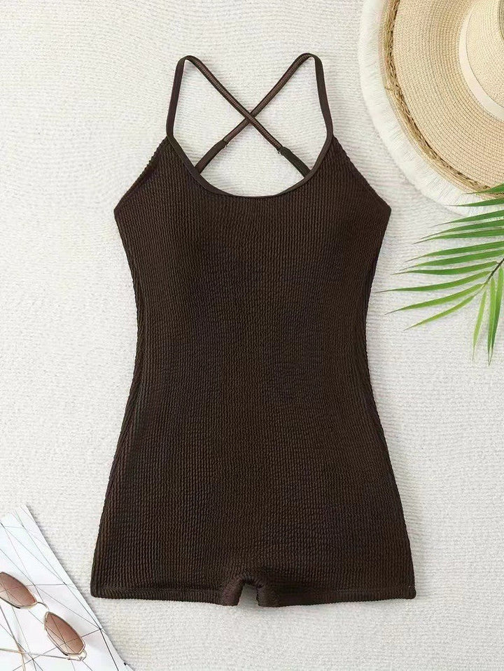 Comfortable & flexible women's athletic one-piece swimsuit, great for long days at the beach or pool.