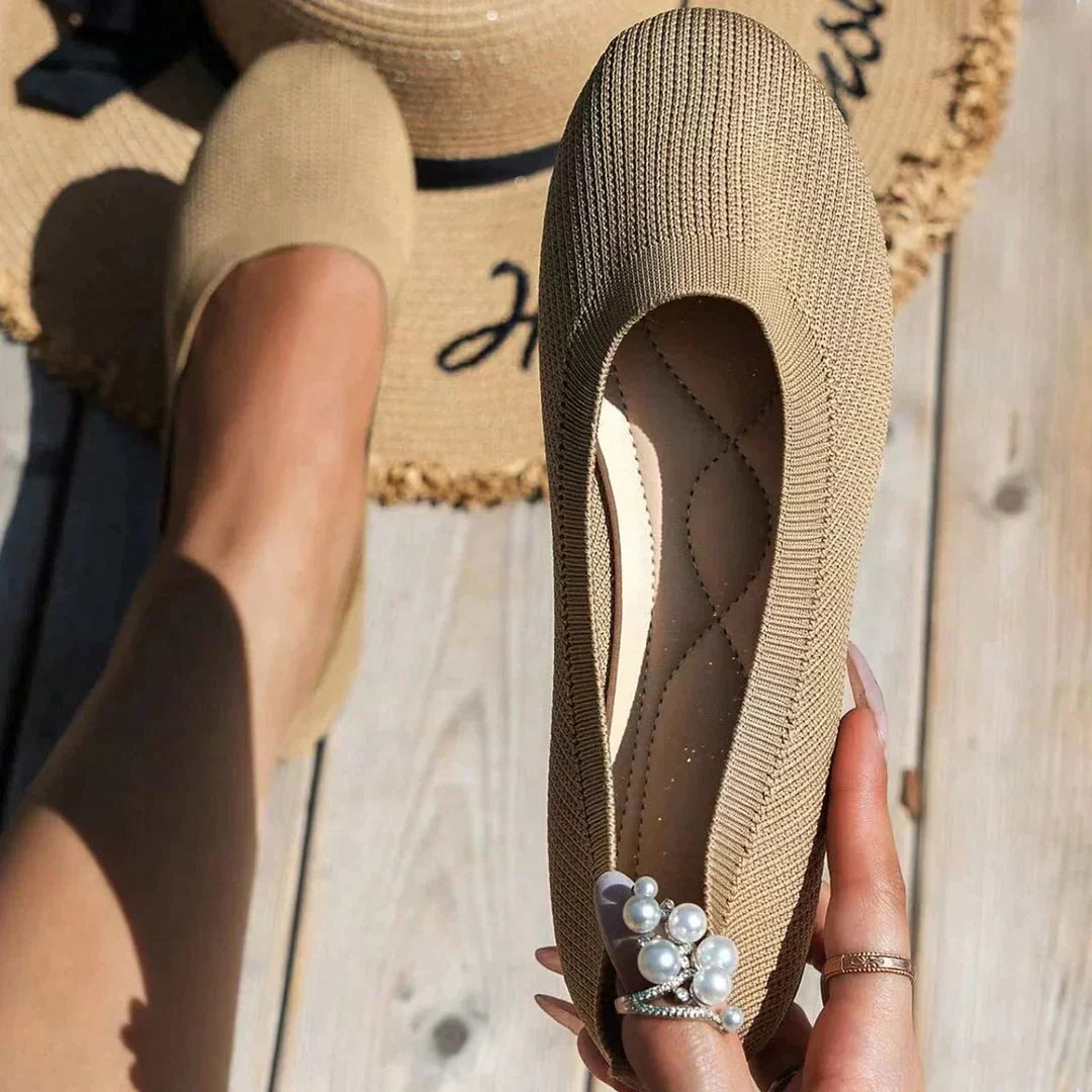 Women's breathable ballerina shoes, comfortable mesh design for everyday wear