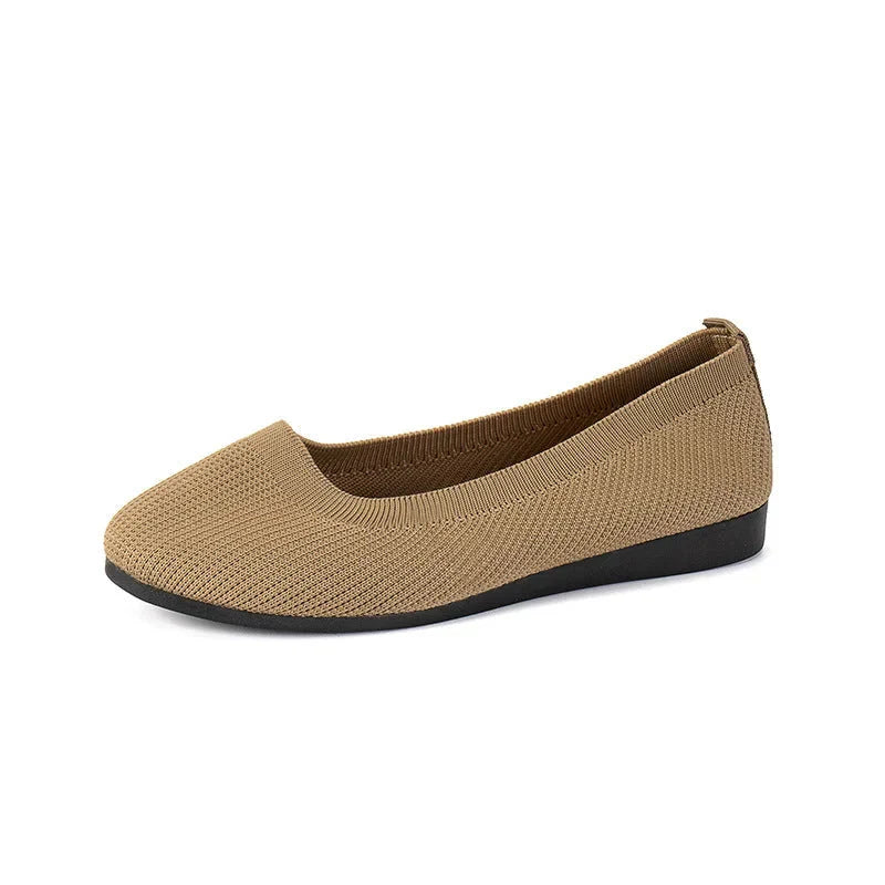 Comfortable women's mesh flats, new design for breathable summer wear