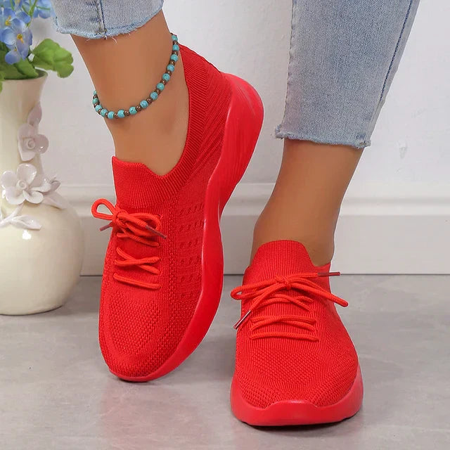 Women's breathable slip-on sneakers, stylish and comfortable for everyday casual wear.