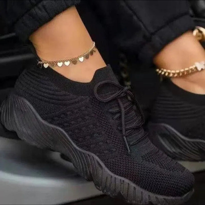 Stylish women's breathable slip-on sneakers in various colors for casual comfort.