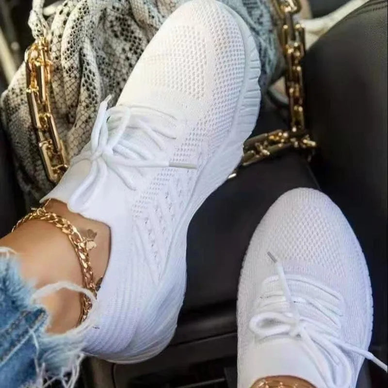 Easy-care women's slip-on sneakers, providing breathable comfort for active, stylish days.