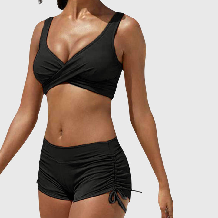 Fashionable camouflage bikini set for women, a comfortable two-piece swimwear option