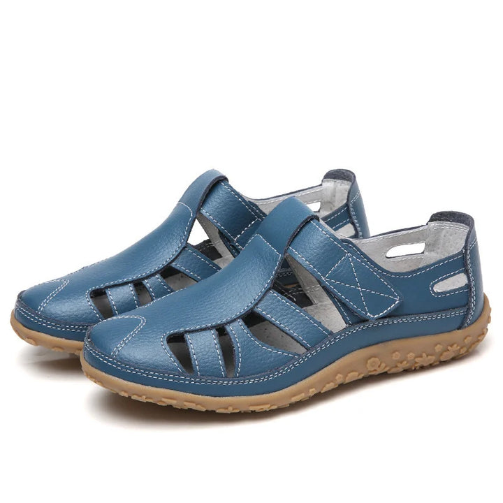 Side view of women's breathable walking sandals, showcasing comfortable everyday wear.