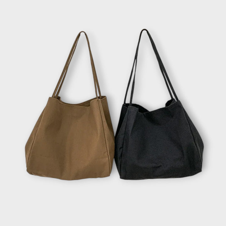 Beige casual everyday tote handbag for women, ideal for work or as a chic summer shoulder bag.