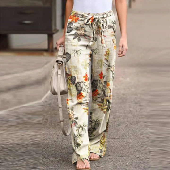 Women's casual mid-waist trousers, relaxed fit for ultimate comfort & versatile everyday wear.
