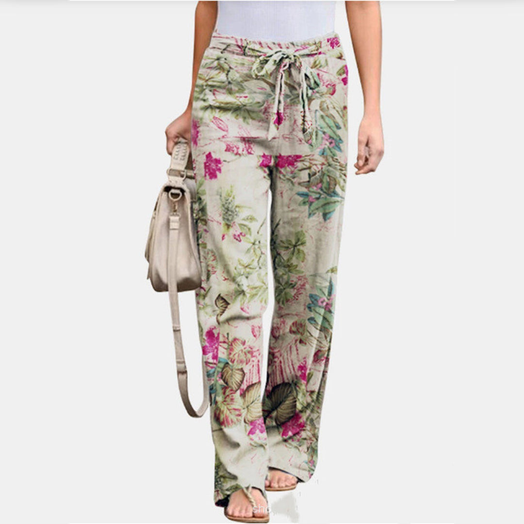 Premium women's casual mid-waist pants, soft & comfortable, perfect for relaxed everyday wear.