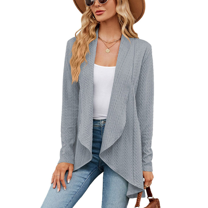 Relaxed fit open front long cardigan for women, a must-have casual piece