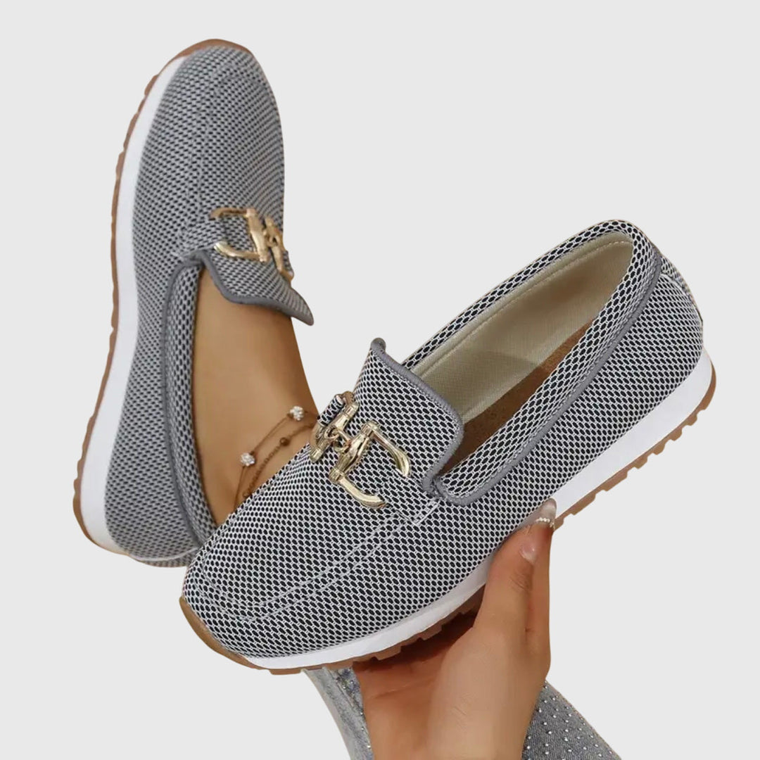 Slip-on women's shoes: orthopedic loafers offering comfort and casual elegance.