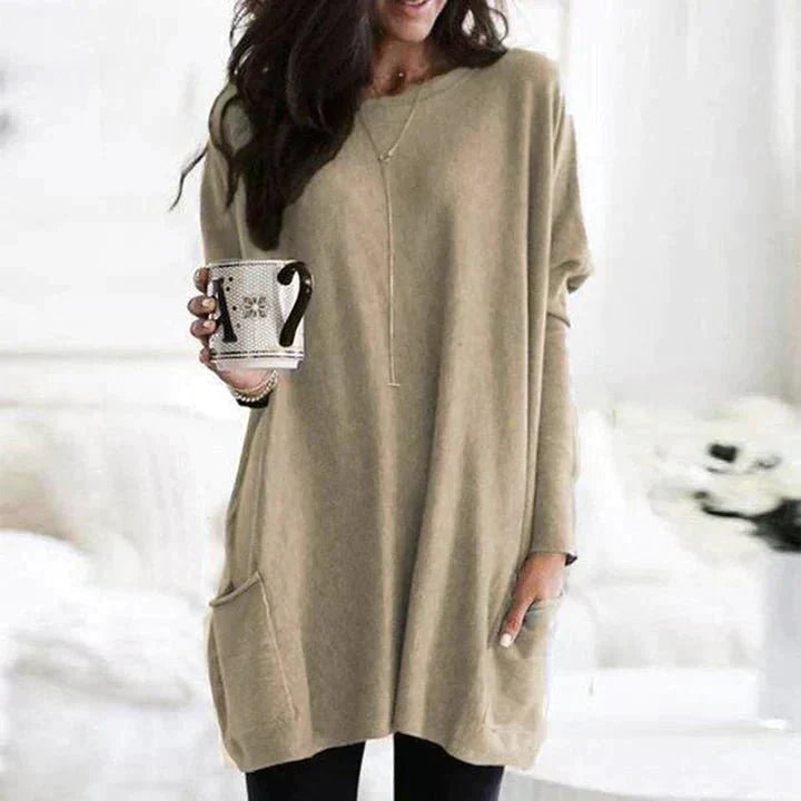 Women's stylish pocket t-shirt in a relaxed fit. Soft, short sleeve top for casual ladies fashion.