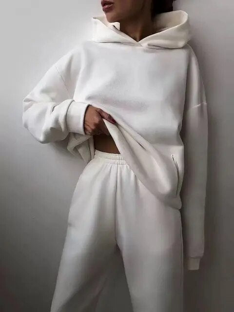 Close-up of the top of women's loungewear two-piece set, casual and soft fabric.