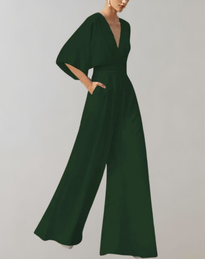 Summer-ready wide leg overall jumpsuit for women, offering effortless casual and stylish comfort.