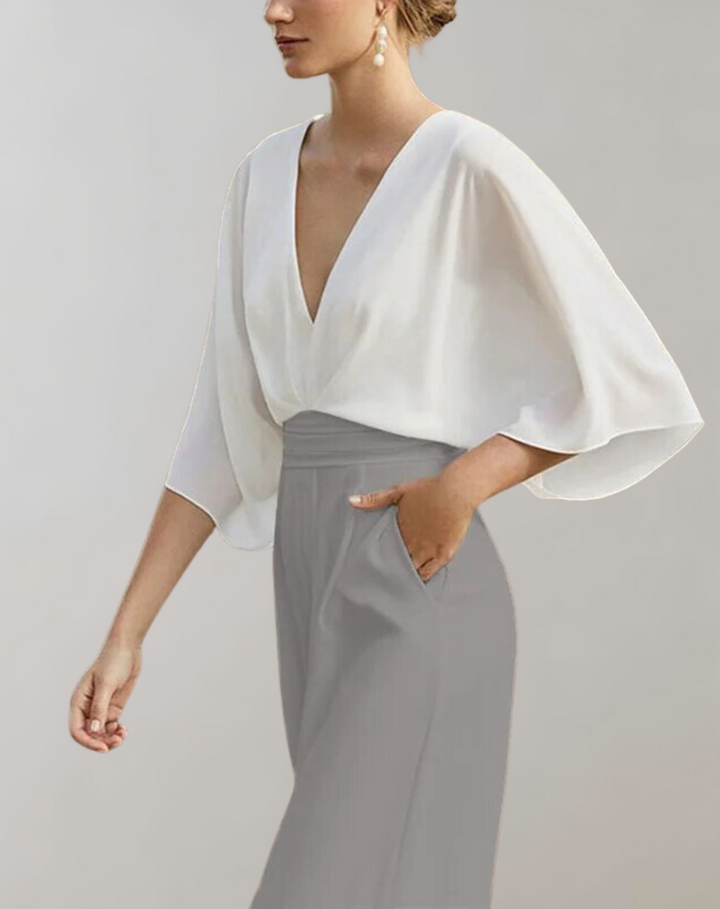 Chic women's wide leg overall jumpsuit, perfect for casual summer style and everyday versatility.