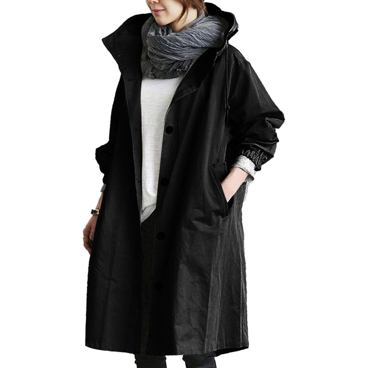 Versatile women's trench coat in a neutral color, perfect for casual spring fashion
