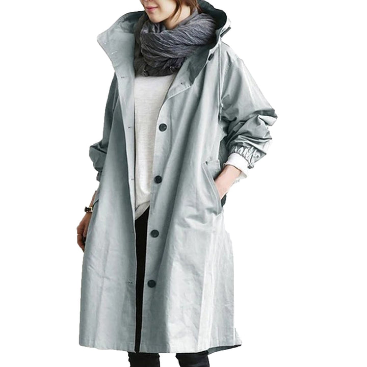 Stylish women's trench jacket, a chic and comfortable addition to fall outerwear collection