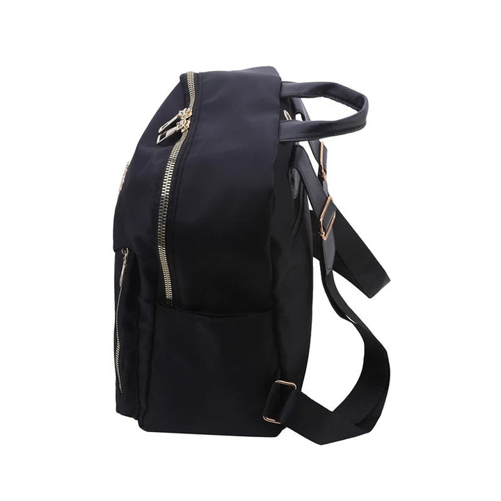 Comfortable women's PU leather travel backpack with adjustable shoulder straps for a perfect fit.